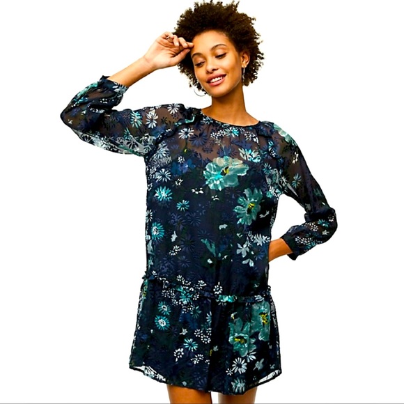 LOFT Dresses & Skirts - LOFT Garden Floral Flounce Dress